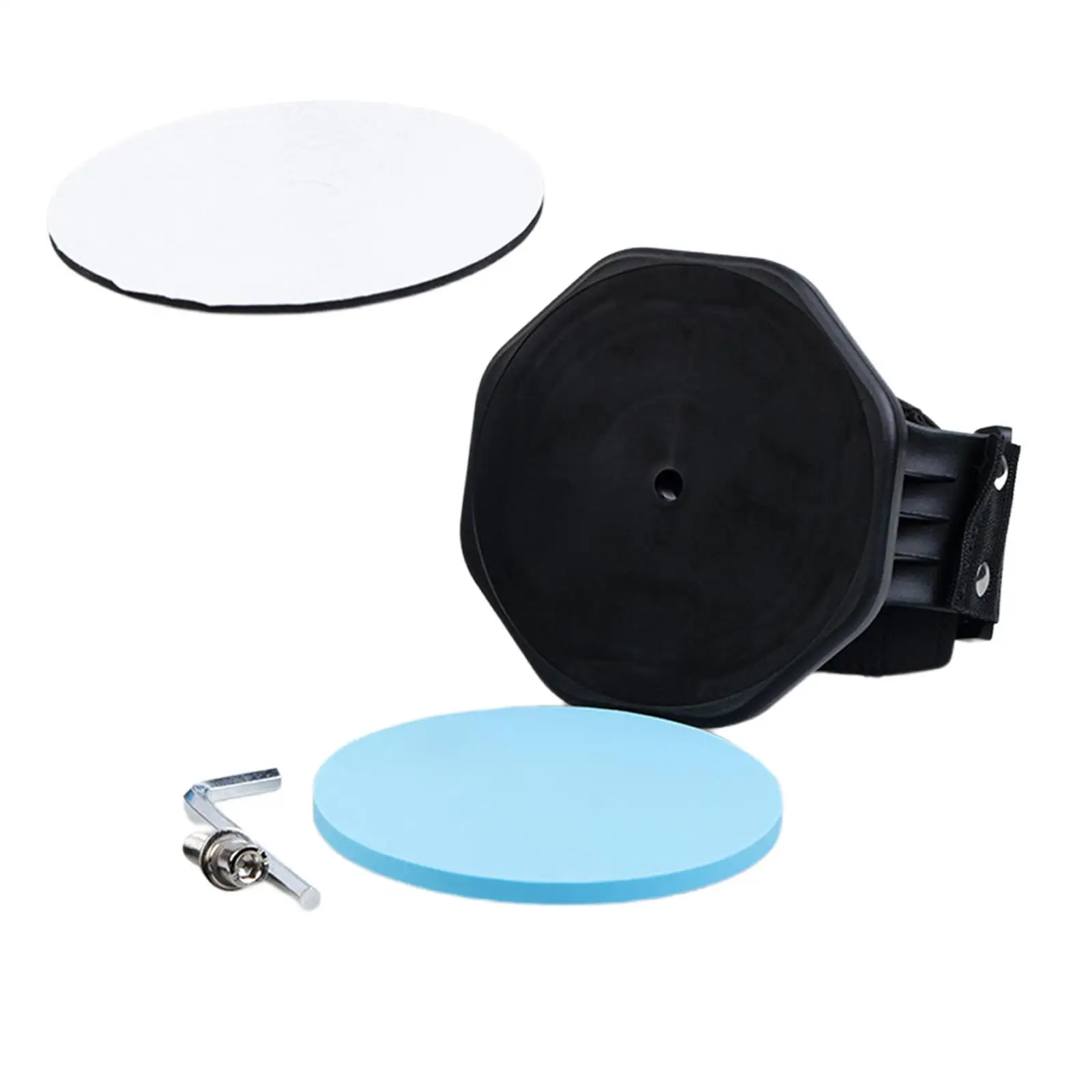 Drum Holder Stand Knee Drum Portable Silica Gel 5 inch Drum Mat Leg Practice Drum Pad for Drummer Adults Kids