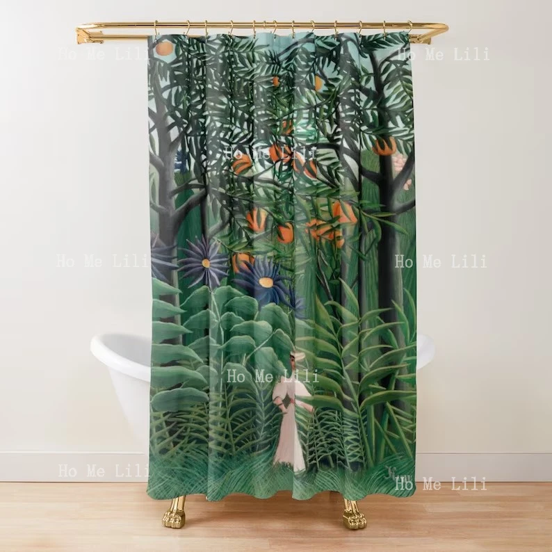 

Занавеска для душа в стиле бохо, художественное оформление, Новая деталь, экологически чистый водонепроницаемый декор для ванной комнаты