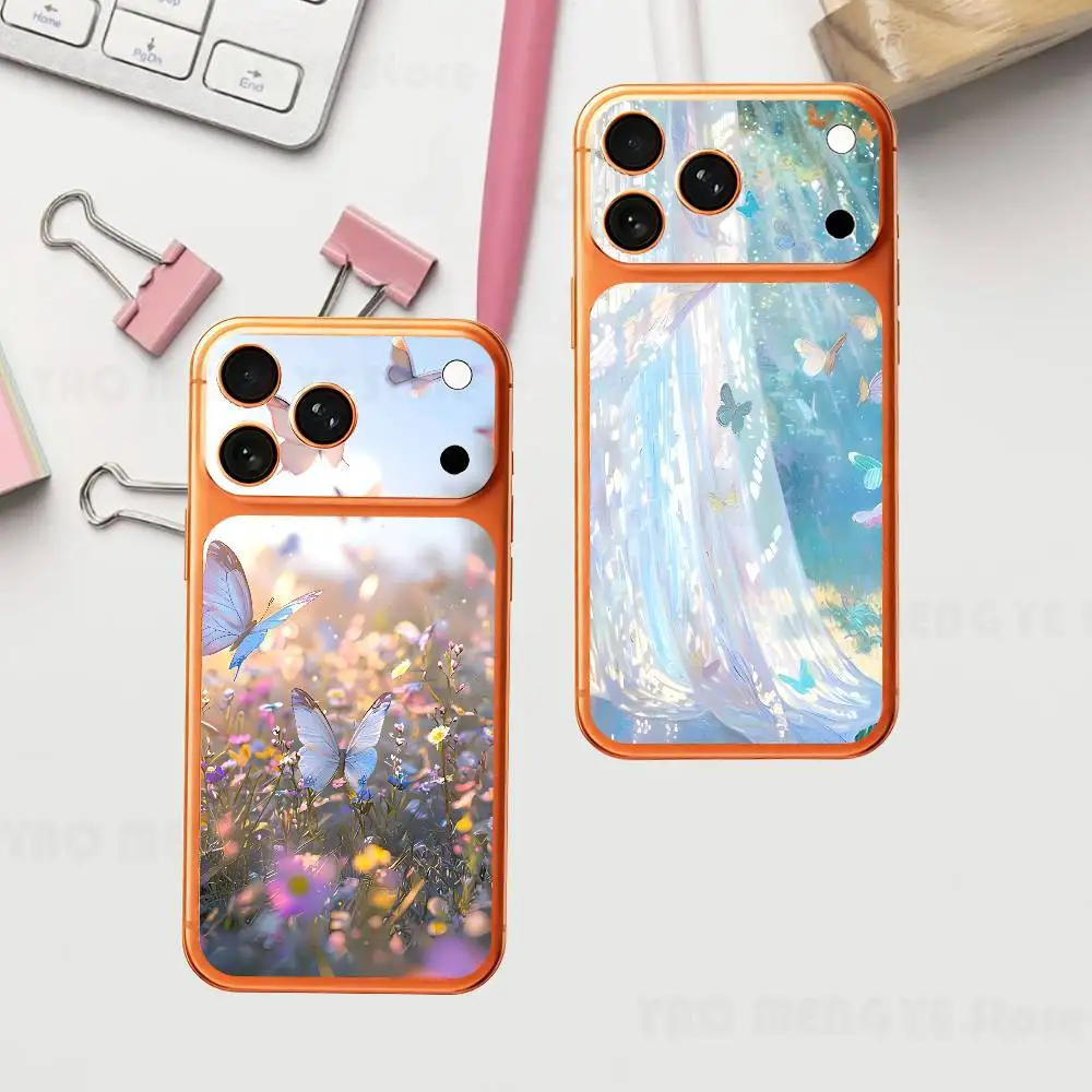 

Dreamy Illustration For Iphone 17 Pro ProMax Back Protective Decorative Sticker Back Cover