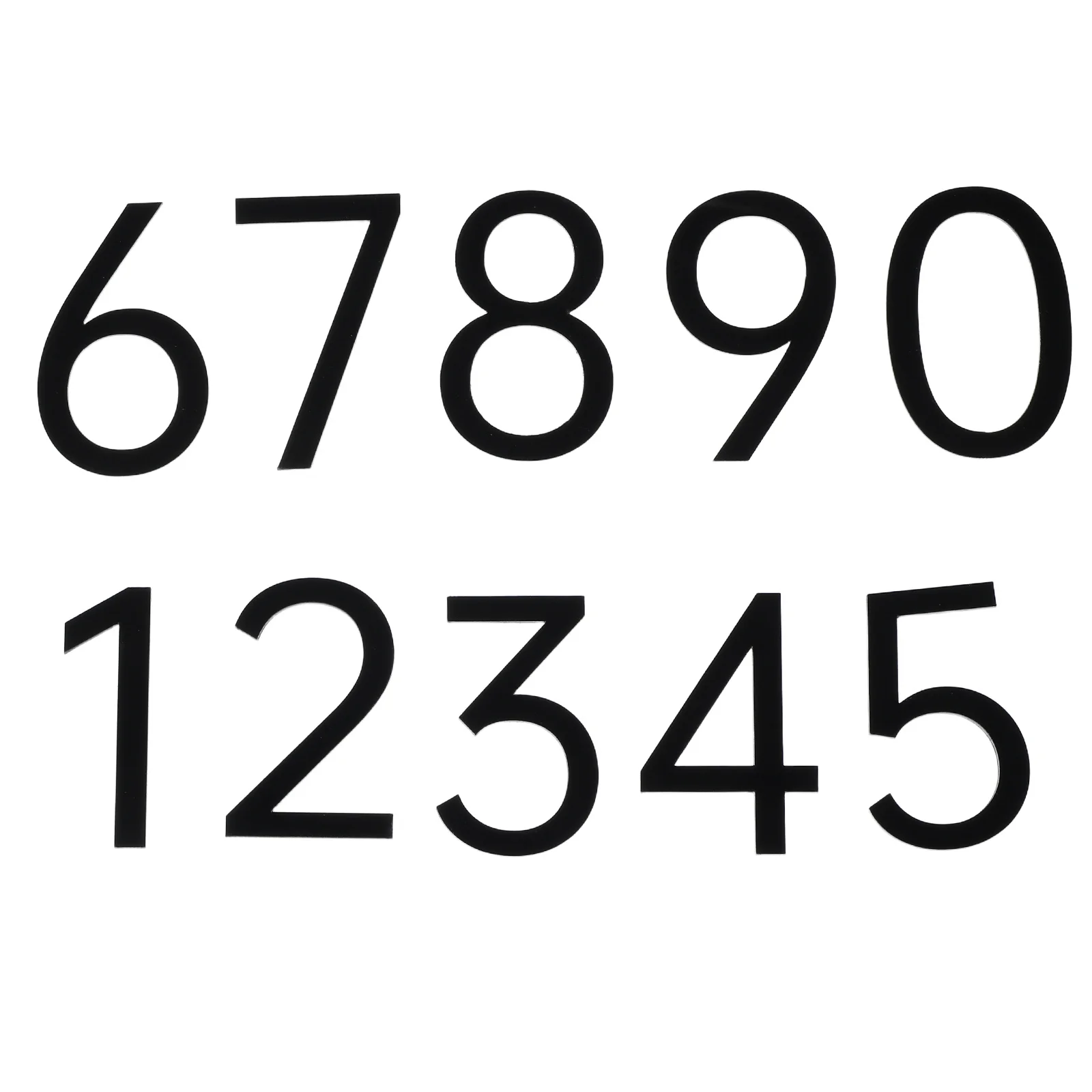 

10pcs Acrylic Mailbox Numbers Stickers Self Adhesive Door Address Signs For Apartment Office Room Durable Wall Mounted