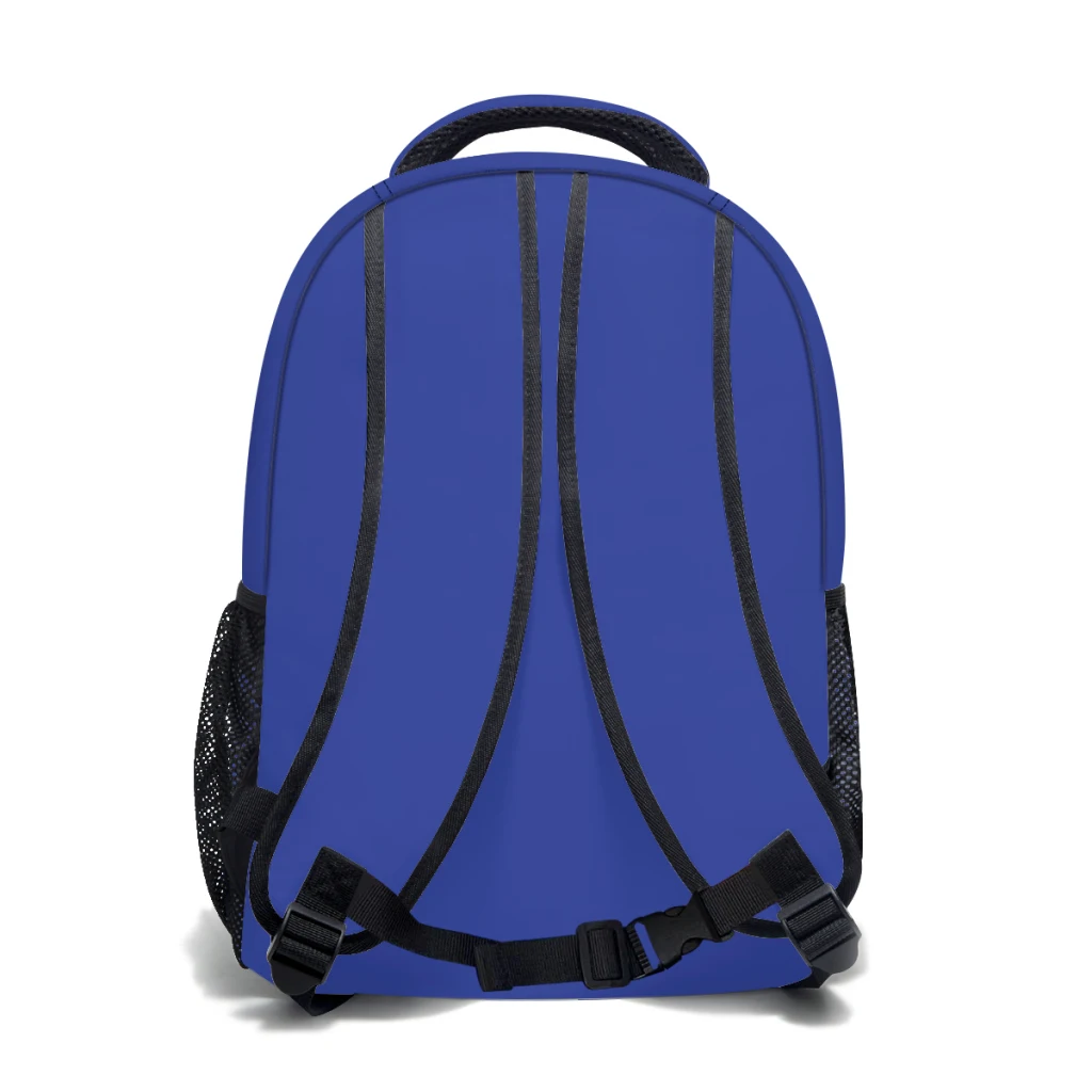 Nieuwe Modieuze Blauwe Lock Patroon Schooltas Print Rugzak 17Inch