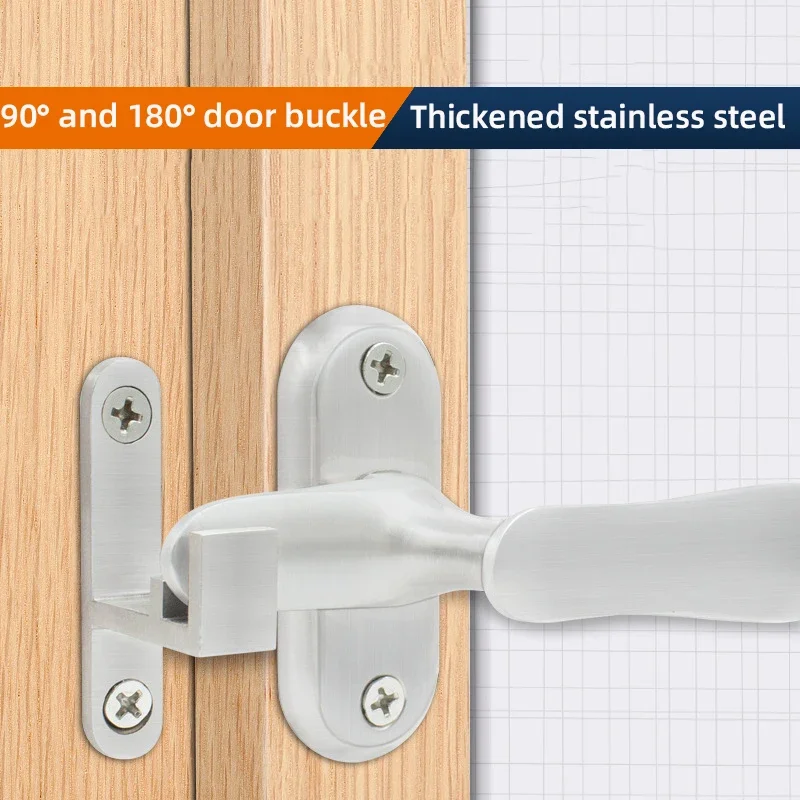 90° and 180° Stainless steel solid material latch Security door latch Toilet door locks