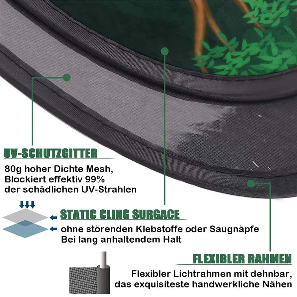 2 pçs janela luz solar sombra protetora sombra carro sombra de luz solar para criança bebê animal de estimação pára-brisas carro