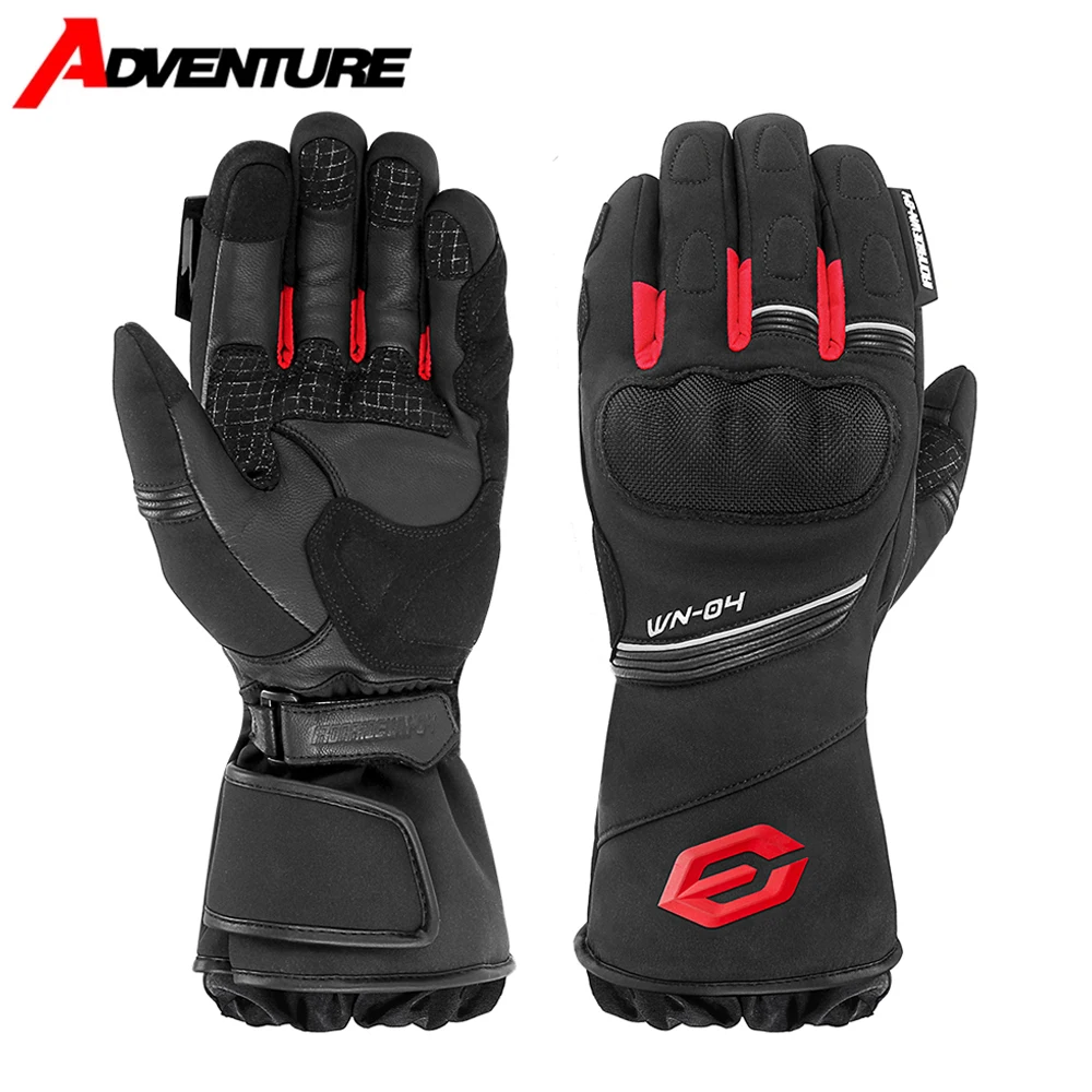 

Winter Motorcycle Gloves Waterproof Warm Reflective Off-road Motorcycle Racing Gloves Touch Screen Anti Slip Riding Gloves