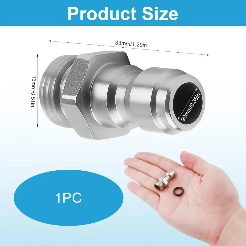 1/4'' Quick Release Connector, M14 Thread Pressure Washer Adapter Connect Female Quick Fitting High Pressure HoseGoods in stock
