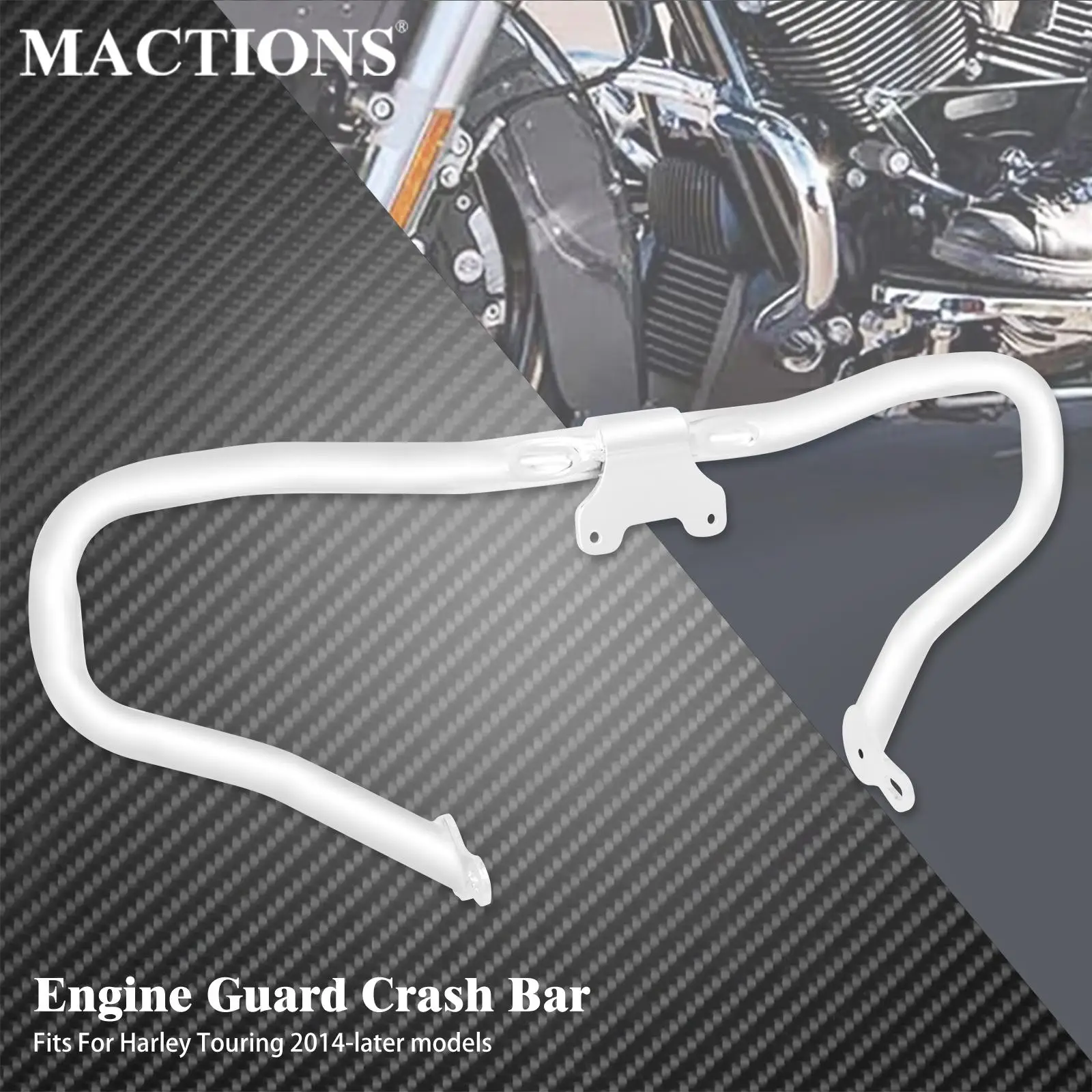 Motorcycle Front Engine Guard Highway Crash Bar Chrome For Harley Touring Road King Street Glide Special FLHR FLHXS 2014-2022 23