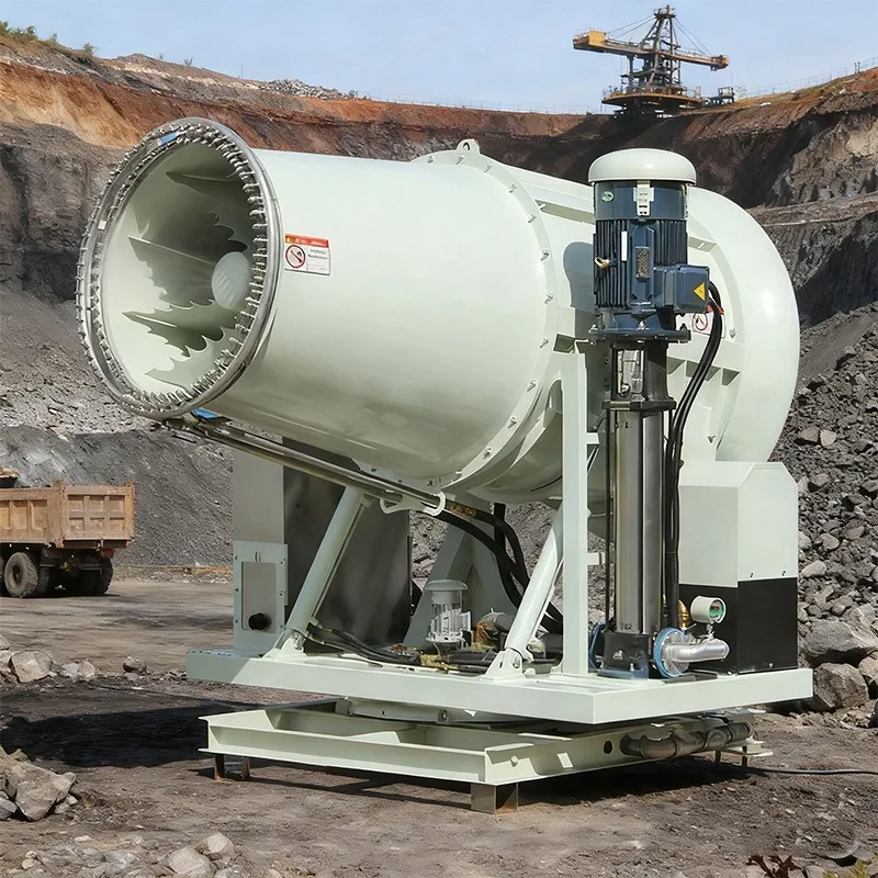 Auto Remote Fog Cannon High Temp Cooling Sprayer Fan FOB Coal Mine Power Plant Dust Suppression Environmental Machine Device
