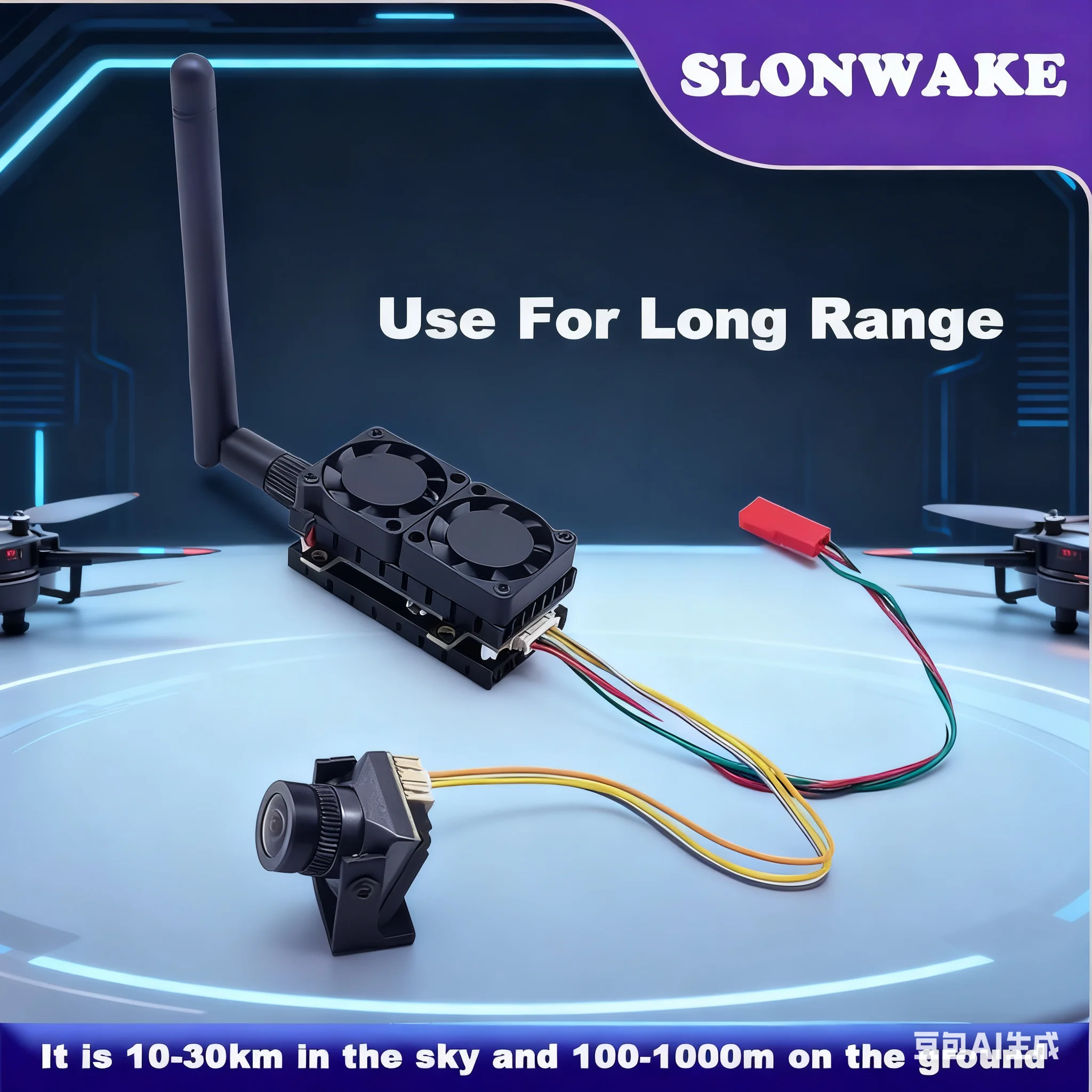 

Регулируемый передатчик VTX емкостью 30 км, 5,8 ГБ, 48 каналов, 5,5 Вт, пусковая установка с прямой камерой B19 Pro 1500TVL, 2,1 мм, для FPV RC Drone