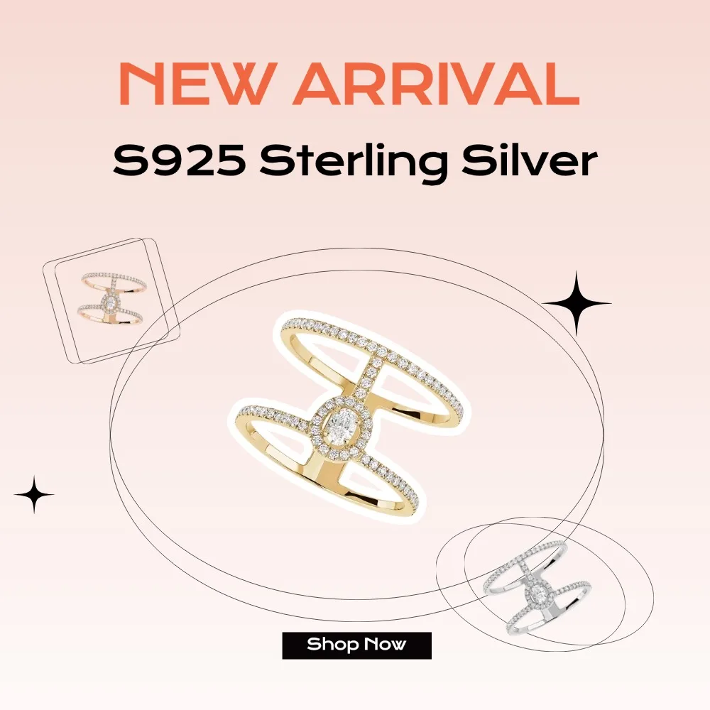 

2025 New Rings S925 Sterling Silver Hollow Design, Sexy Charms Luxury Jewelry Valentine's Day Gift For Girlfriend