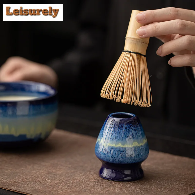 

8pc/set Kiln-changed Starry Sky Flowing Glaze Tea Set Complete Set Japanese Matcha Set Kit Home Tea-making Tools Kitchen Gadgets