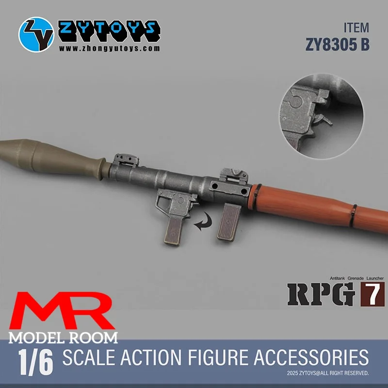 1/6 Scale RPG-7 Model for 12'' Action Figures