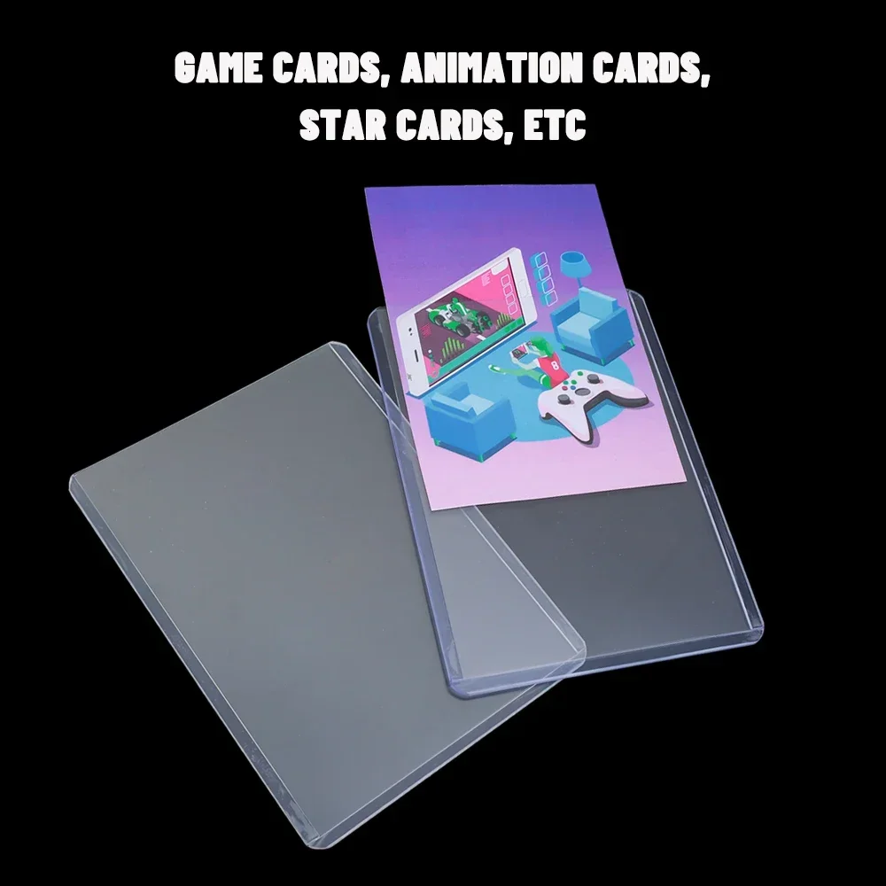 Transparente Card Sleeve, Clear Card Holder, Game Kpop Idol Foto Capa com película protetora, PVC Protector, 35PT