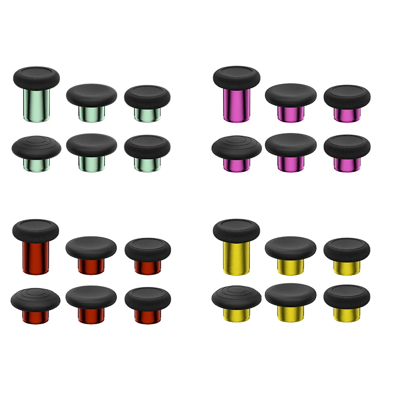 Colorful Thumb Joystick Caps 6-in-1 Accessory Limited Edition for XboxOneElite Series 2 Controller 6 Interchangeable Joysticks