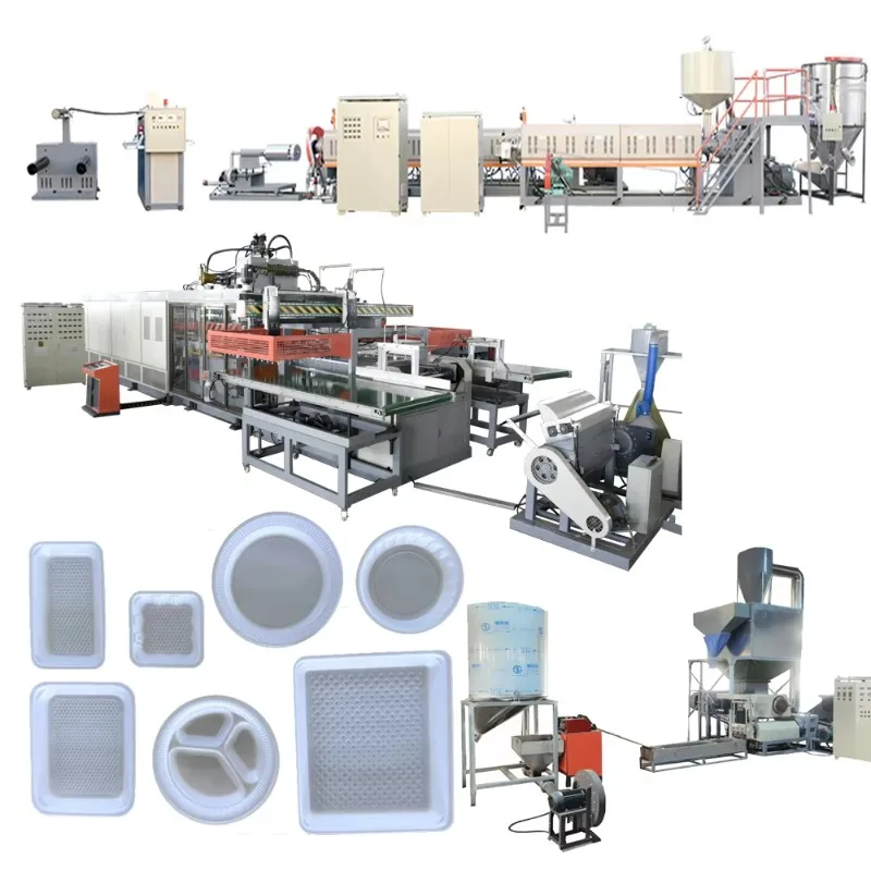 Fully Automatic Take Away Food Container Machine Disposable EPS Foam Box Tray Making High Speed Customized For Factory