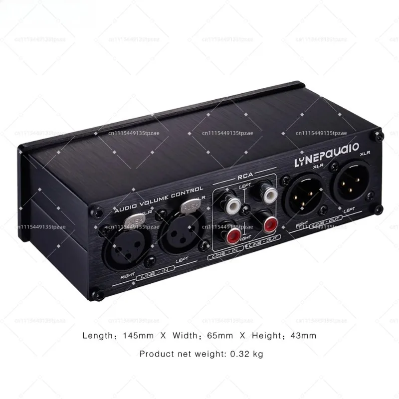 Full Balance Passive Preamp Volume Adjustment Controller Two Input Two Output Audio Signal Line Switch Control Accessory
