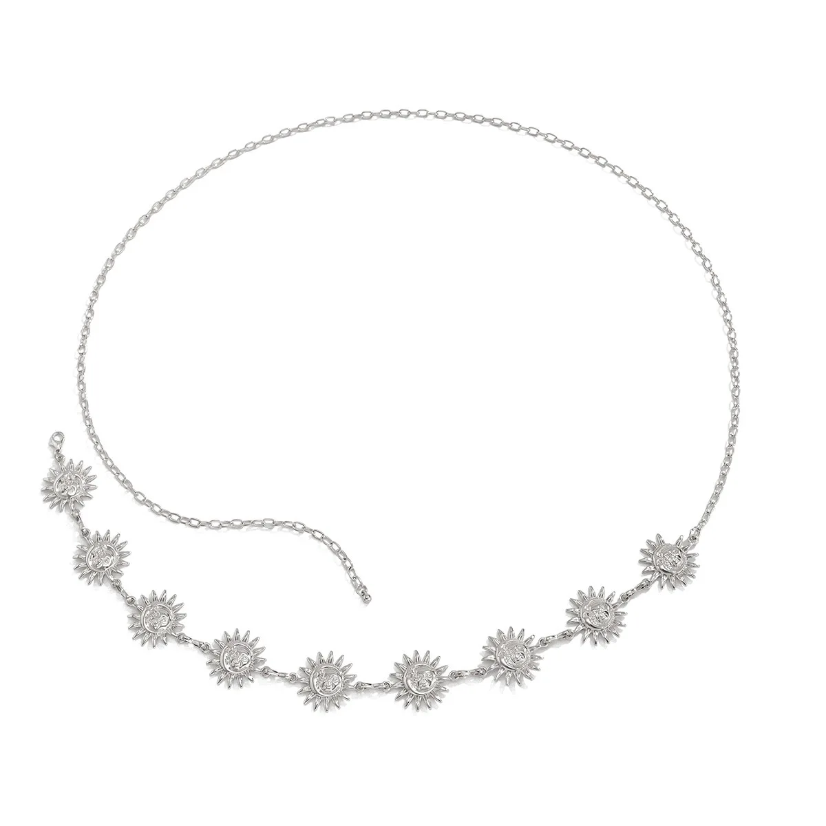 قطعة واحدة من سلسلة الجسم للخصر والبطن القابلة للتعديل على الطراز البوهيمي. مناسبة لارتداء الصيف النسائية بحزام بيكيني مثير،