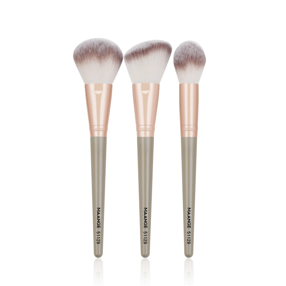 MAANGE Top 3 Makeup Brushes Face Powder Blusher Brush Powder Brush Cosmetic Brush