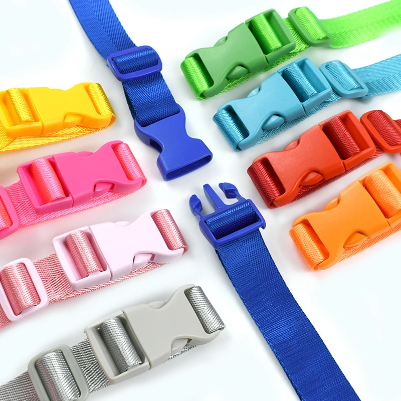 

2/5/10Sets 20/25mm Bag Strap Release Buckles Tri-Glide Slider Clasp Webbing Backpack Plastic Adjust Hook DIY Sewing Accessories