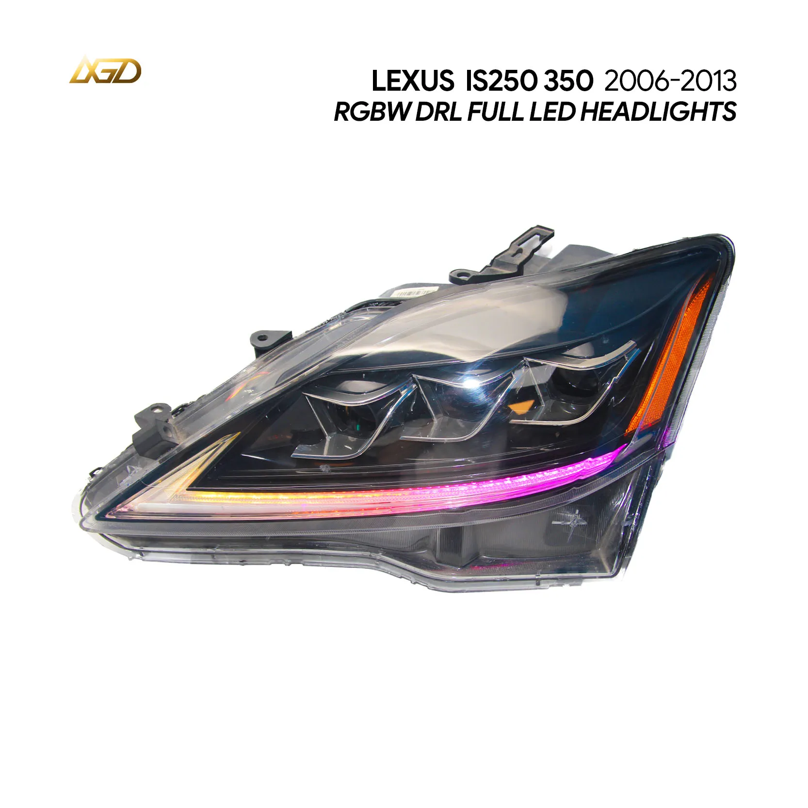 Motion RGB LED Headlights Assembly Modified Performance DRL For LEXUS IS250 IS350 IS300 2006-2012 IS220d/IS F