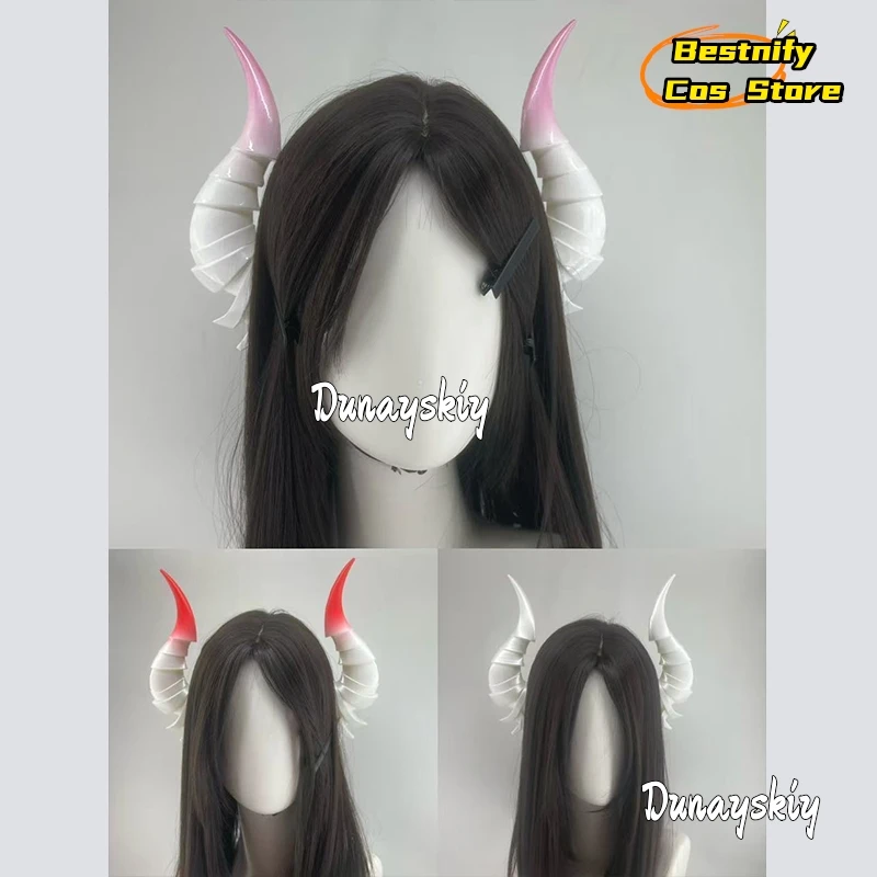 

CR6.22*Red Spiked Dragon De*mon Horn Headband Textured Fiery Devil Horn Headpiece Cosplay Halloween Anime Character Roleplay