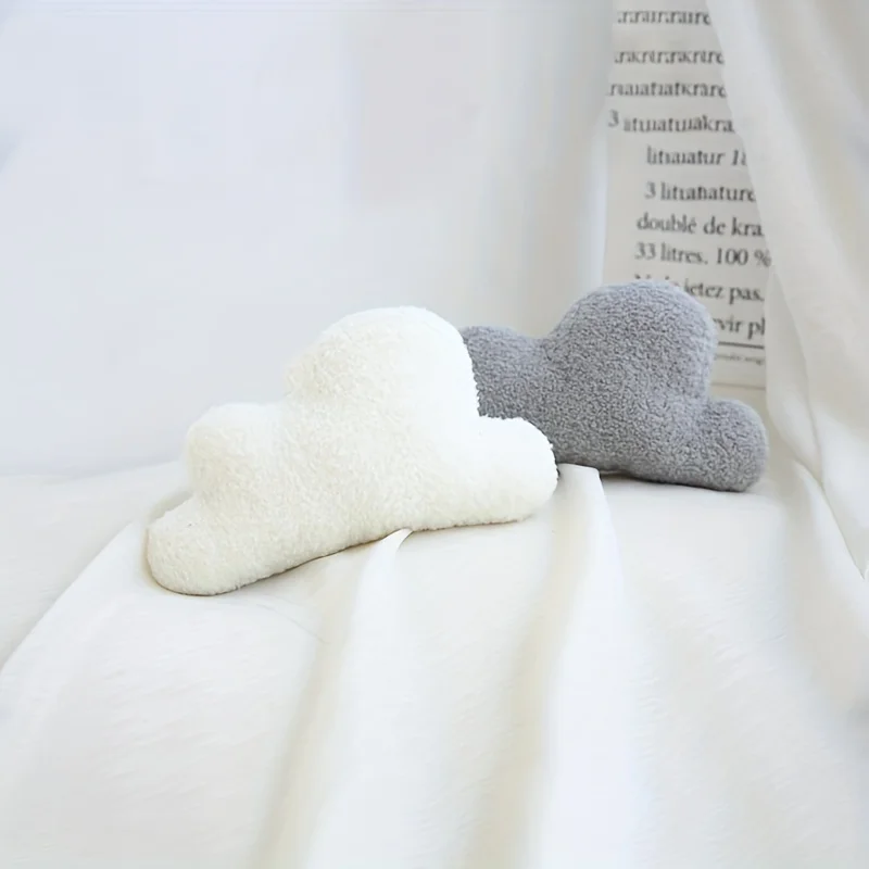 38cm/15in 2 Colors Soft Cloud Pillow - Perfect for Reading, Chair Backrest, Bedroom, Office & Car Decor