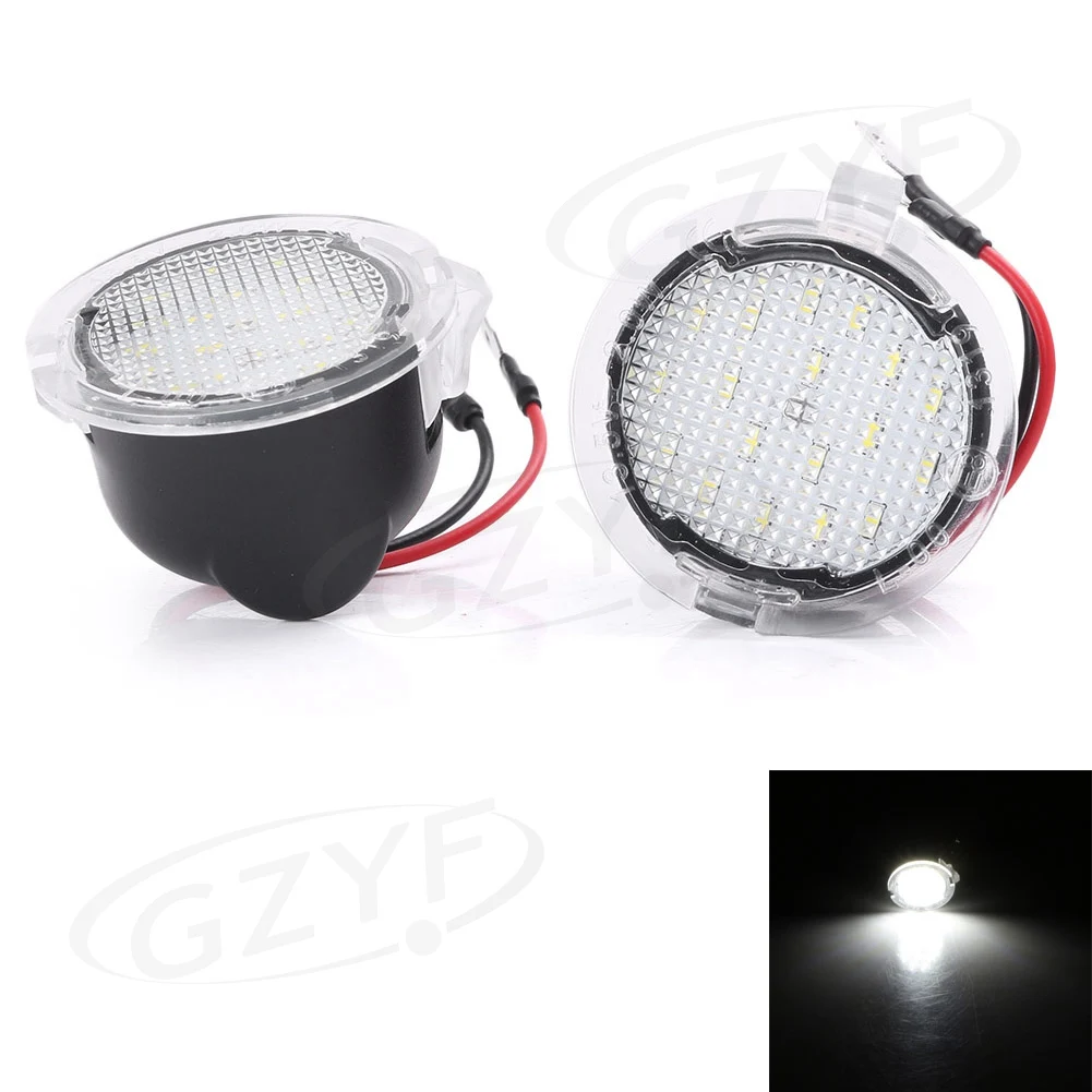 

2Pcs Car LED Turn Signal Lamp Under Side Rearview Mirror Puddle Lights For Ford F150 RAPTOR 2009 2010 2011 2012 2013 2014