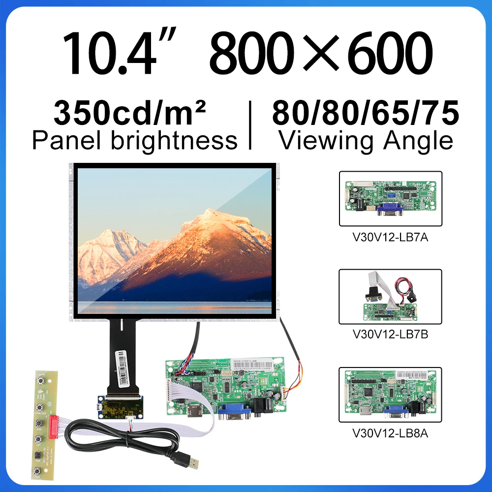 

10.4 Inch Original BOE BA104S01-300 ET104S0M-N10 ET104S0M-N16 800*600 SVGA 350 Nits LVDS Medical Imaging Resolution LCM Module