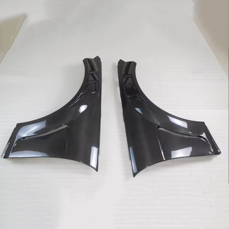 BENSNEES Aangepaste Side Real Carbon Fiber Spatbord voor Mercedes W204 C200 C250 C300 2010 2011 2012 Koolstofvezel Spatbord Upgrade