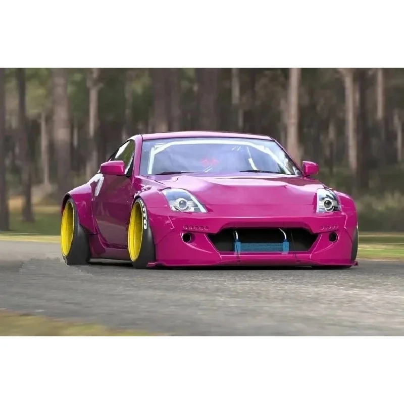 `Durable Glass Fiber Rocket Bunny Style Front Rear Flares 2002-2005 Exterior Modified Heavy Duty Sport Fit`