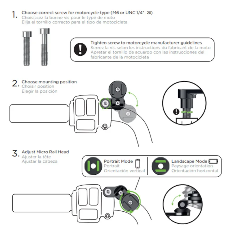 Telefon Halterung für Motorrad Handy IPhone Halter RollerTelefon Ständer Quick Lock Unterstützung Universal Moto Halterung Mit Adapter – Detail 7