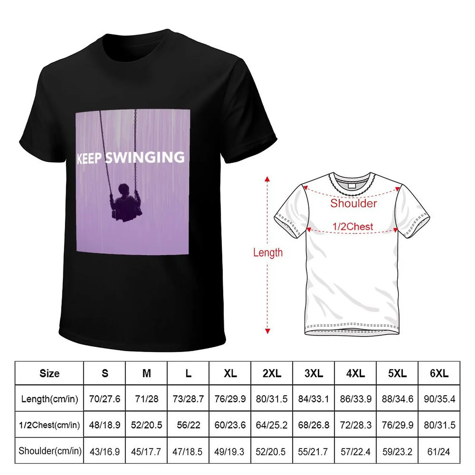 swing set swingset quote kid swinging T-Shirt Basic Regular Fit Casual T-Shirt
