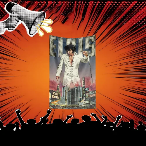 Elvis Inspired Rock Music Flag 3x5 FT Polyester Banner For Bedroom Wall Decor Music Fans Gift
