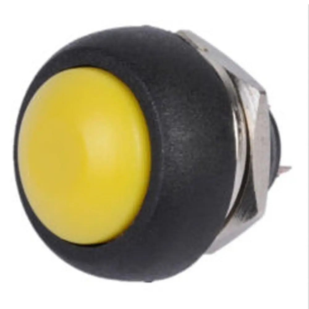 5Pcs 2Pin Mini Switch 12mm 1A Waterproof Switch PBS33B 12V Momentary Push Button Switch Reset Non-locking PBS-33B