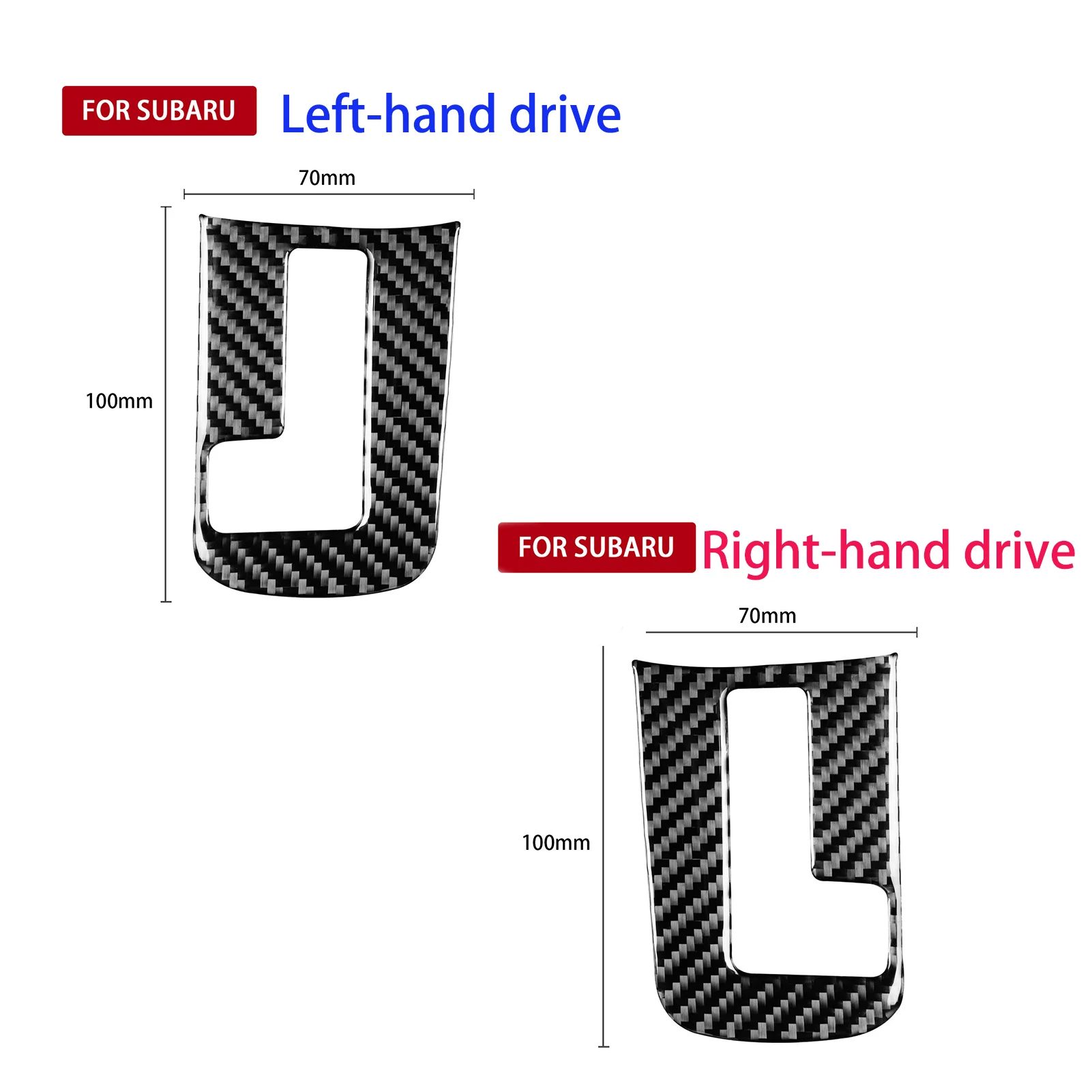 For Subaru Impreza 2012-2016 For XV Crosstrek 2013-2017 Carbon Fiber Interior Gearshift Panel Inner Frame Accessories Sticker