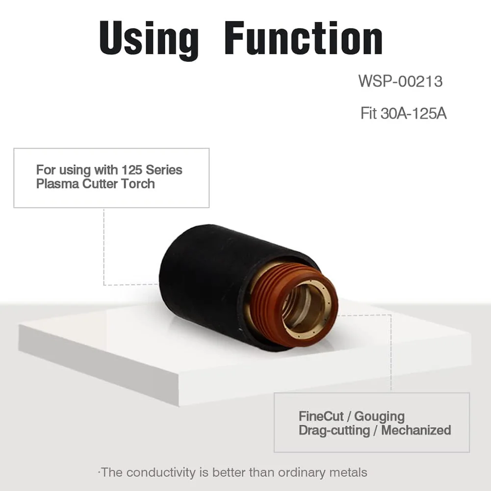 Enjoy Smooth & Consistent Cuts With The 220977 Plasma Retaining Cap For Hypertherm For PowerMax125 Plasma Torch