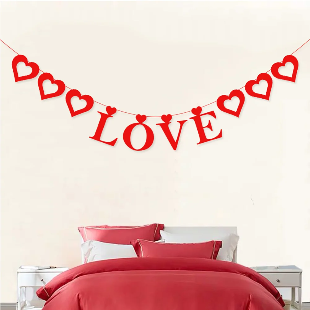 

1pc Bunting Felt Banner For Party Supplies Wedding Decoration Wedding Banner Photo Prop Party Decoration Supplies