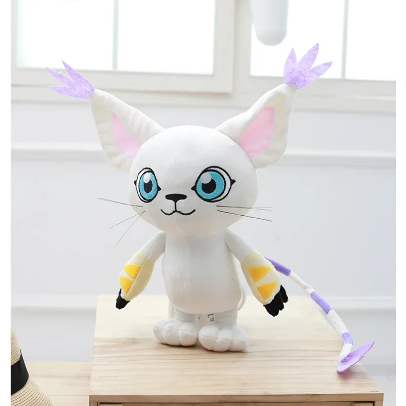 Tailmon Plush Doll Anime Digimon Adventure DIGITAL X-evolution Yagami Hikari Figure Toy Cosplay 45cm for Gift