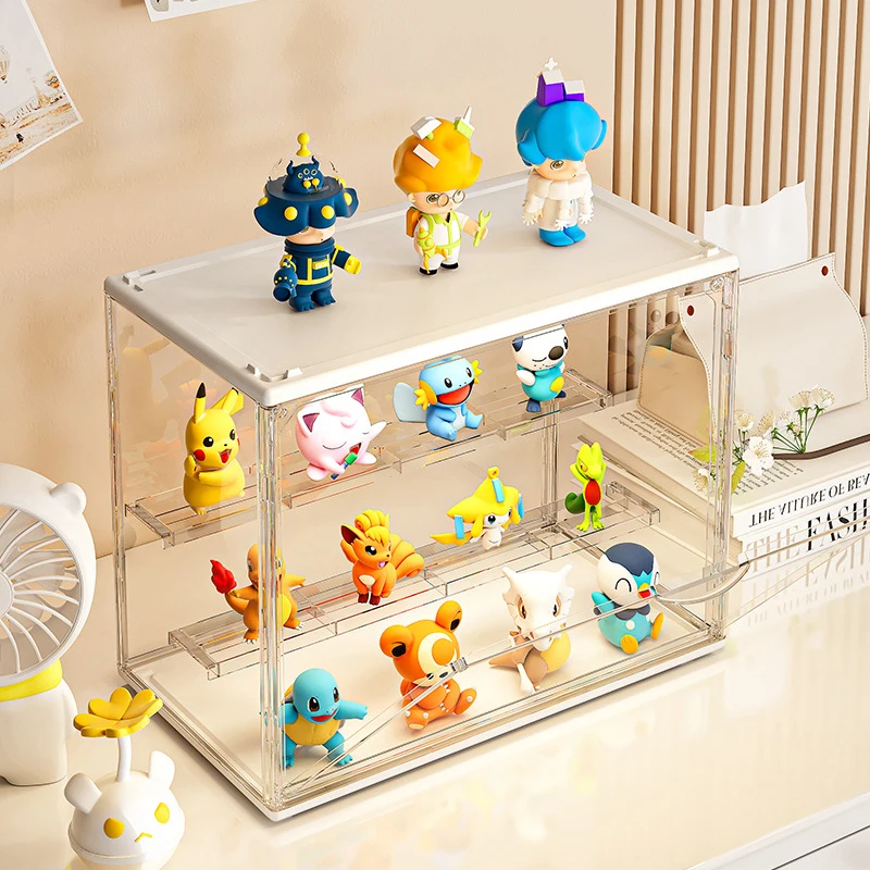 

Figure Blind Box Storage Display Stand Cartoon Animal Ornaments Organizer Cabinet Stackable Transparent Bubble Display Box