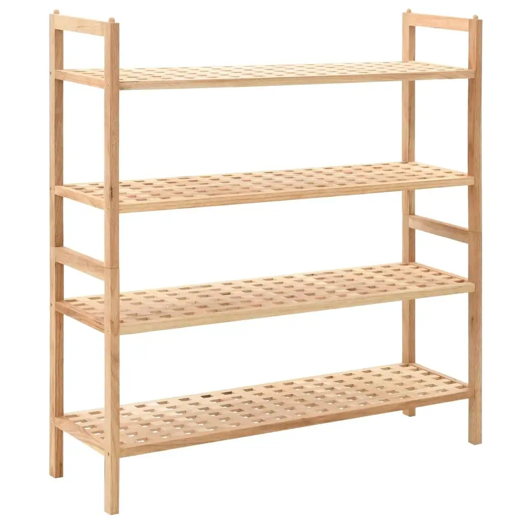 

Solid Walnut Wood Shoe Rack – Stylish Storage Solution 27.2x10.2x31.9 inches