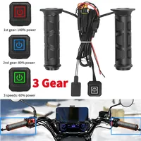 DC 12V ATV Heated Grip Smart Temperature Control Hand Warmer Grip 3 Gear Adjustable Hot Grip Handle Motorcycle Parts for Winter