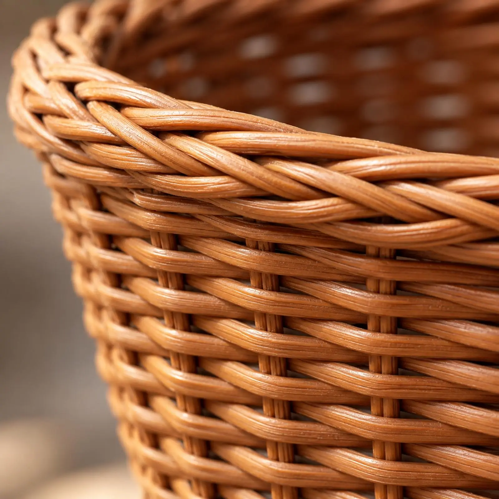 Woven Basket Produce Rack with Metal Frame Open-Top Freestanding Produce Storage Rack Portable for Kitchen Organization, Retail
