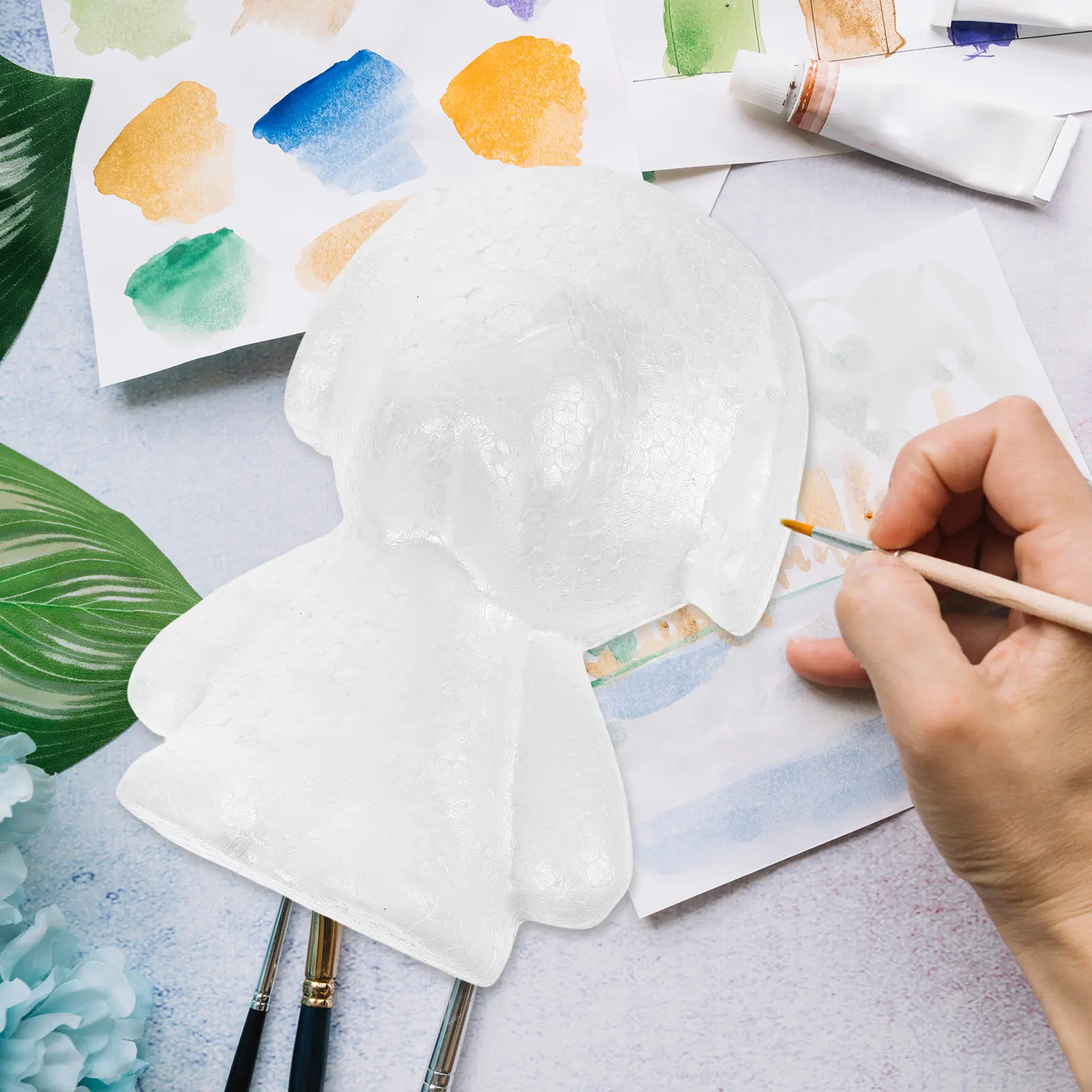 1Pcs Puppy Shape Silicone Flower Moulds For Birthday Party Decoration New Years Party Decor Craft Mold White