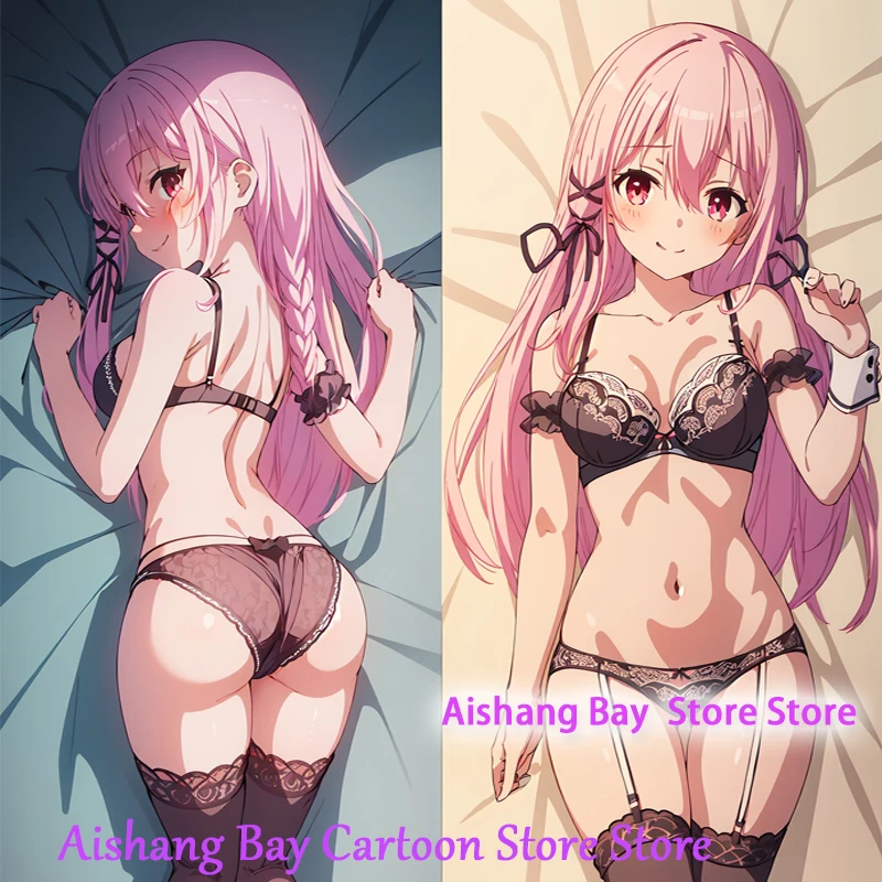 Dakimakura Anime Pillow Cover Enga Kiss Double Sided Print Life-size Body Decoration