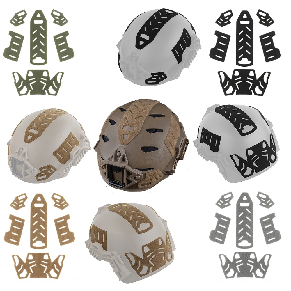 

NEW6pcs/Set Skeleton Style Tactical WENDY Helmet Magic Sticker Helmet Patches Hook Loop Fastener Sticky Wendy Helmet Accessories