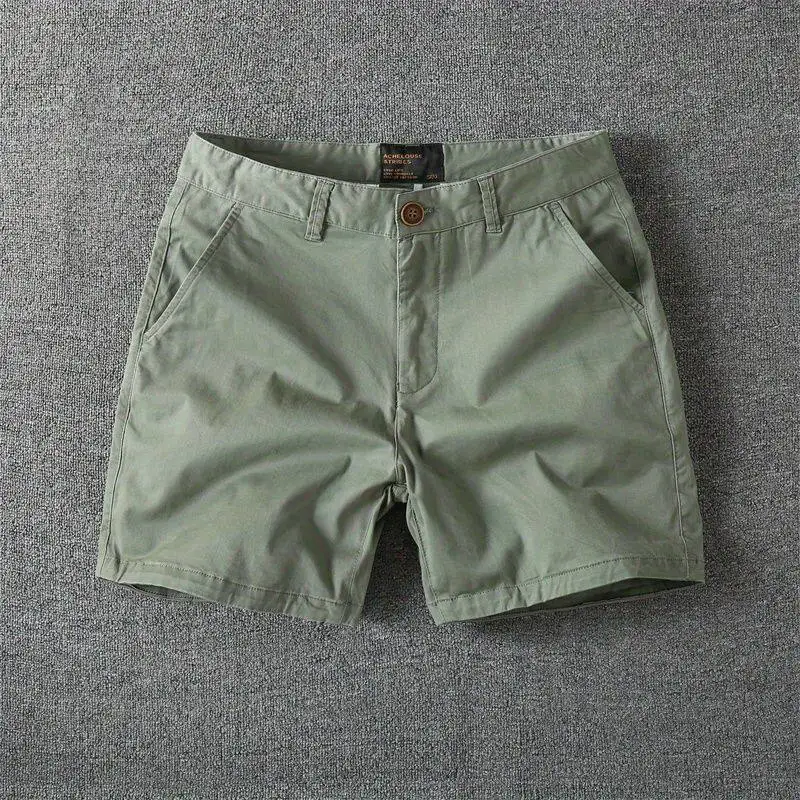 

Men's Summer Sporty Shorts Casual Loose Fit Multi-Pocket Wear-Resistant Pure Cotton Workwear Four-Inch Mid-Pants