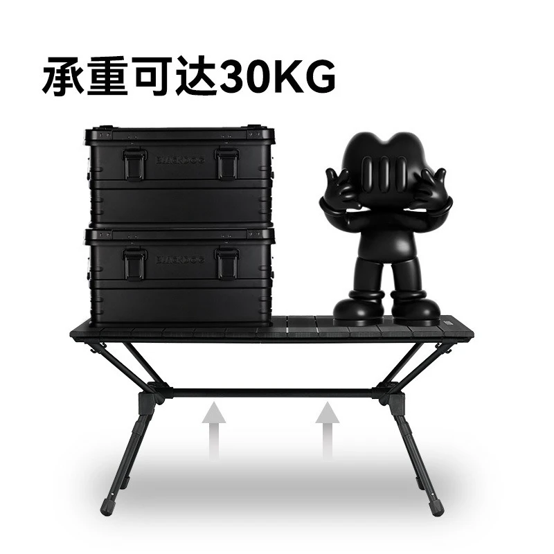 

Outdoor blackening camping portable table aluminum folding table picnic barbecue
