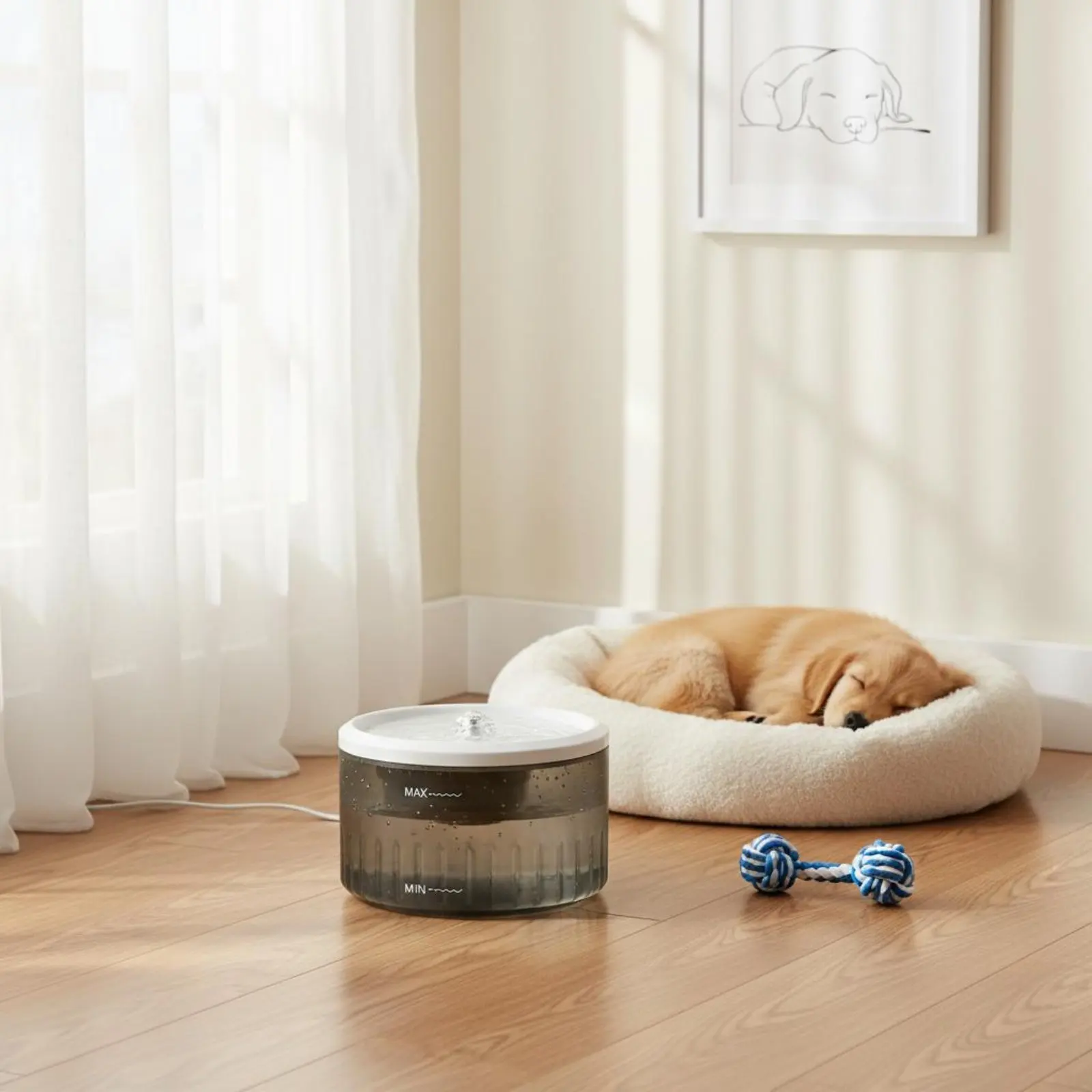 

USB Pet Fountain Double Filtration Pet Water Fountain BPAsafe Ultra Quiet for Indoor