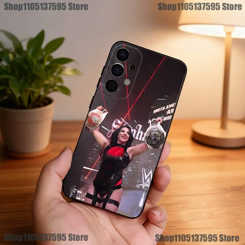 Casing Ponsel S-Stephanie V-Vaquer untuk Samsung S25,S24,S21,S22,S23,S30,Ultra,S20,Plus,Fe,Lite,5G Sampul Hitam