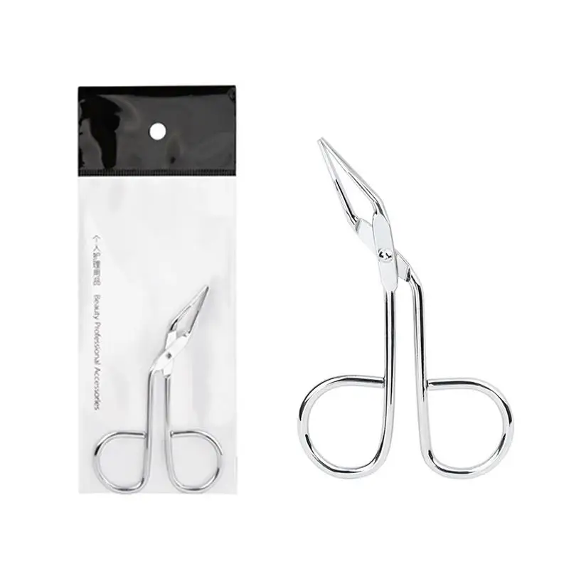 1Pcs Scissor Type Eyebrow Tweezer Fine Hairs Puller Eye Brow Nose  Hair Removal Beauty Makeup Tools Accessories