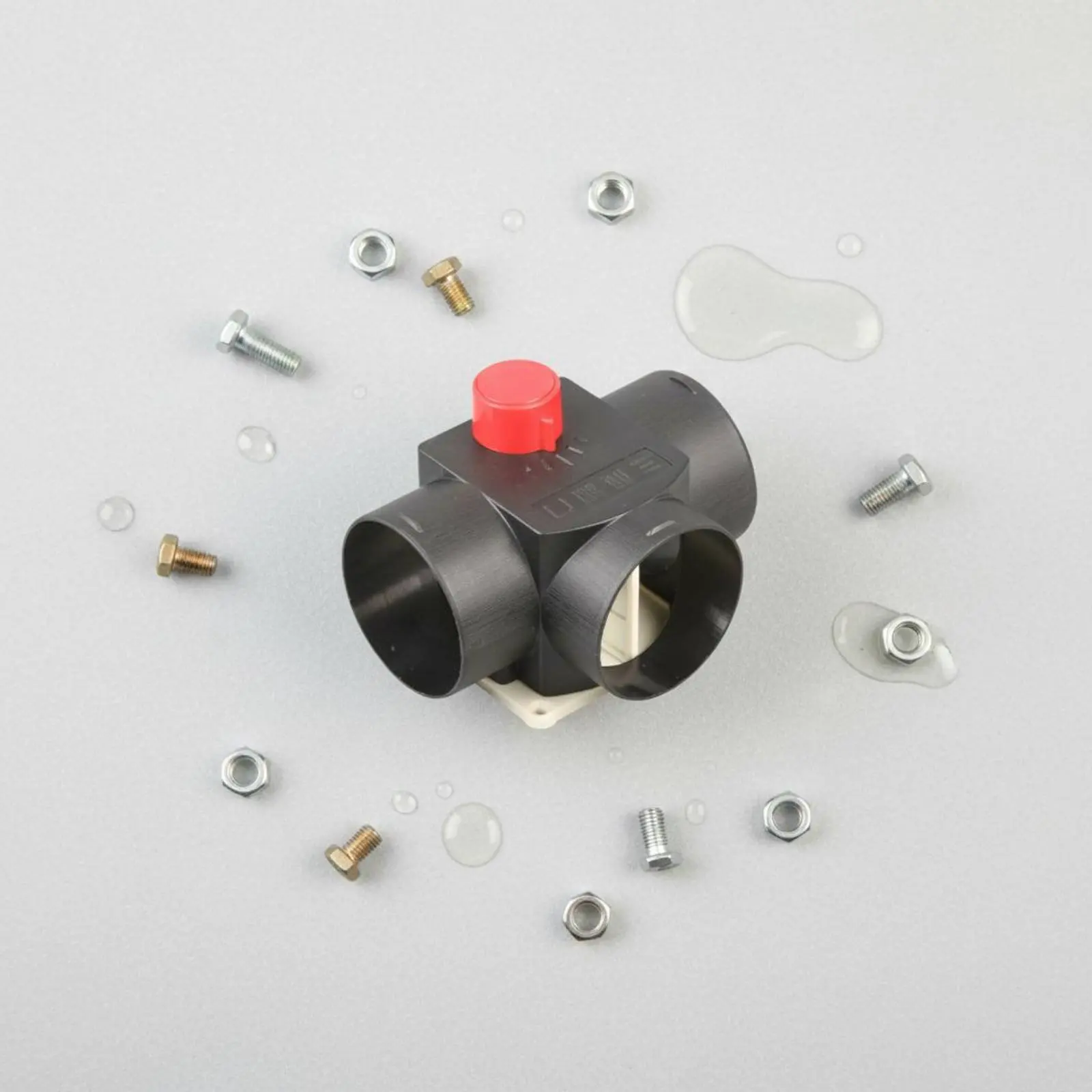 

75 Mm T Valve Plastic Body Parking Heater Valve for Caravan, Vehicle Heating